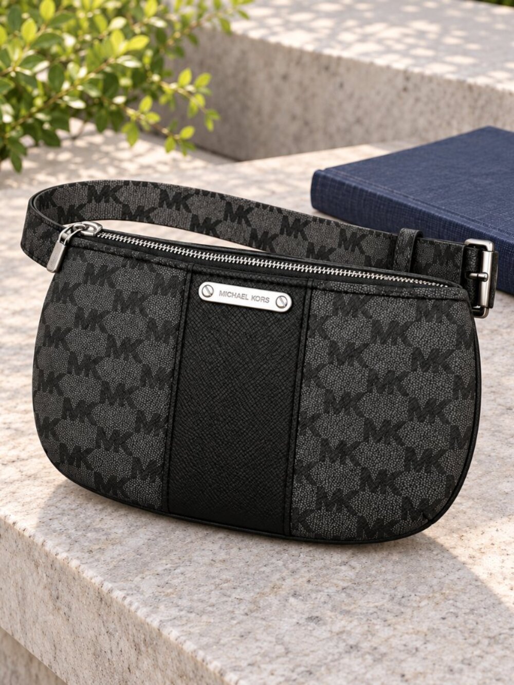 Michael Kors Signature Logo Belt Bag Adjustable Strap NWT